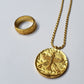 Shahbaz Coin Pendant - 24kt Gold Vermeil
